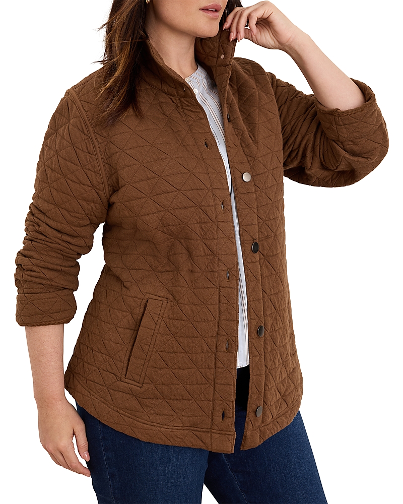 Nic+Zoe Plus Quilted Femme Knit Jacket