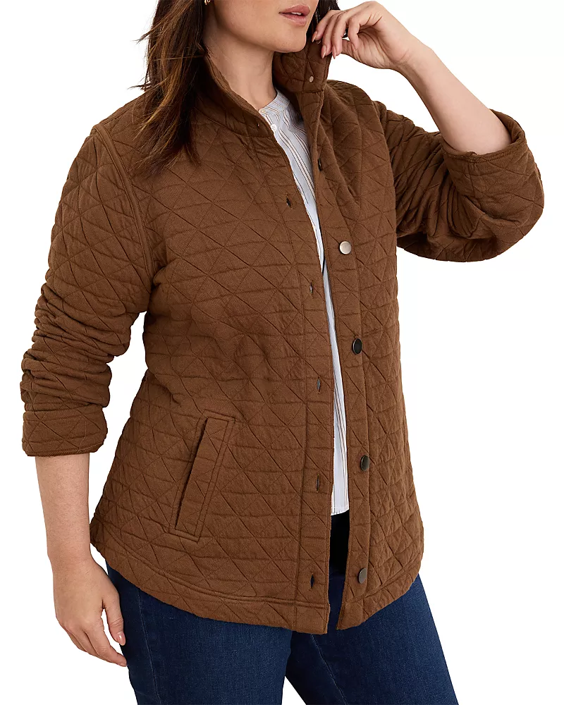 Nic+Zoe Plus Quilted Femme Knit Jacket