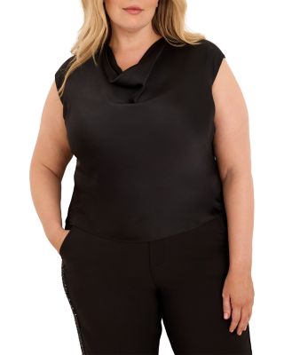 Nic+Zoe Plus Drape Neck Day Gloss Tee