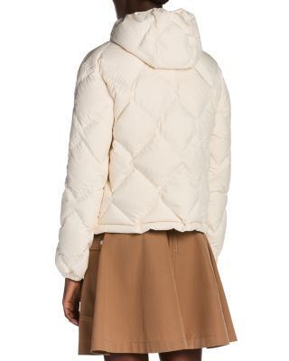 Arvouinne Hooded Triangle Quilted Short Down Jacket - thumbnail 7