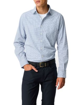 Rodd & Gunn Edbrooke Hill Geo Print Long Sleeve Shirt