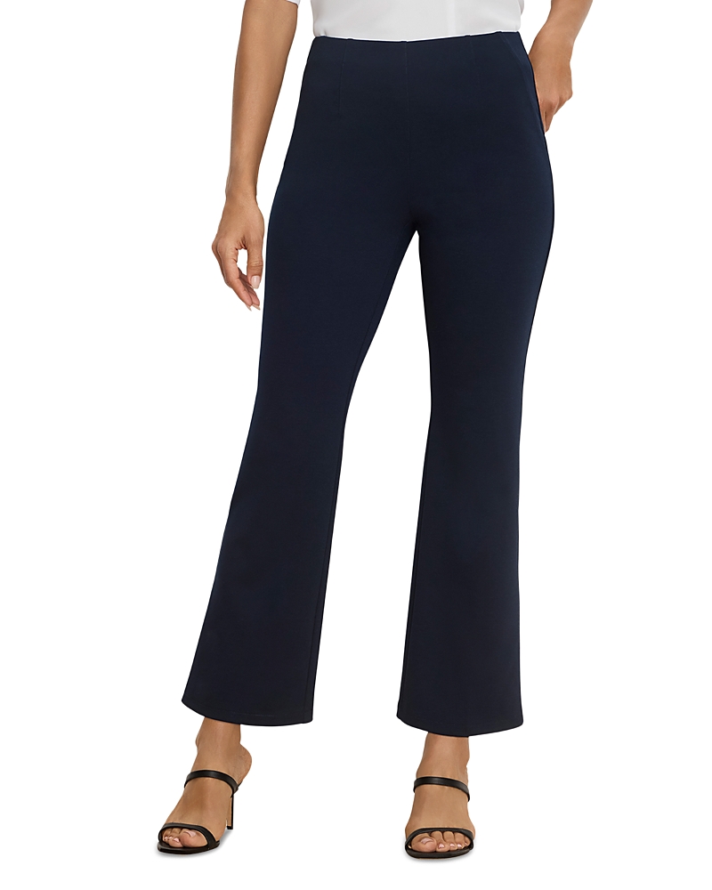 Nic + Zoe Nic+zoe Berkeley High Rise Ponte Bootcut Pants In Dark Indigo