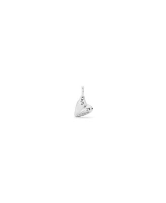  Sterling Silver-Plated Heart Shaped Charm