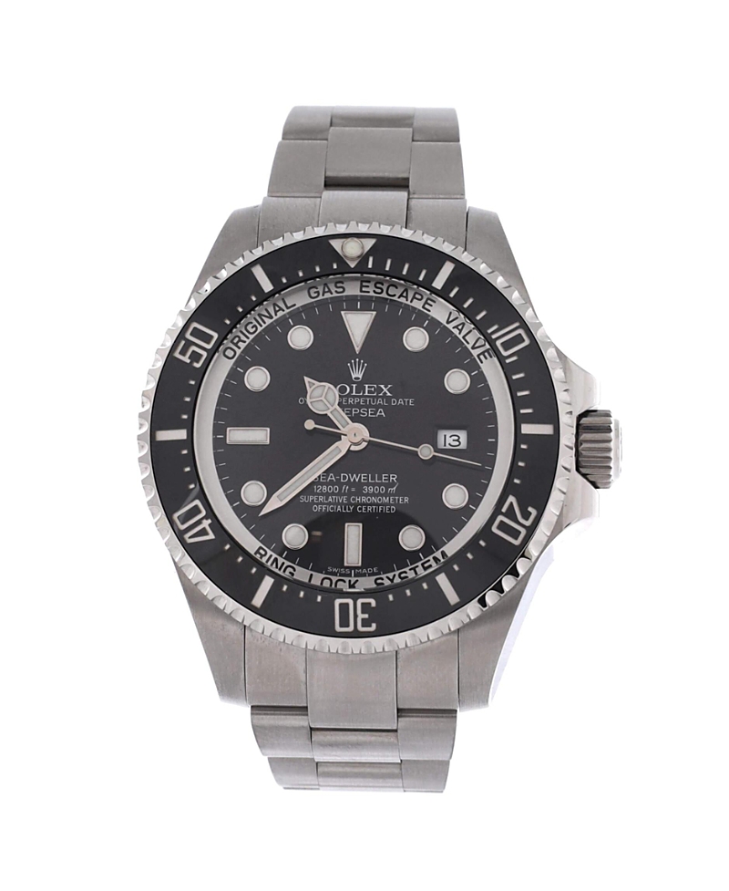 Pre-owned Pre-owned Rolex Rolex Oyster Perpetual Deepsea Sea-dweller Automatic Watch In Stainless Steel And Cerachro In Dial Color: Black