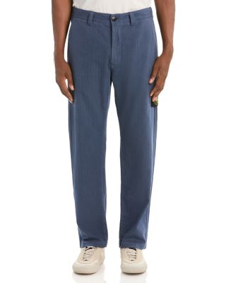 Straight Fit Cotton Trousers