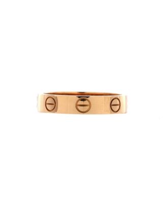  Love Wedding Band Ring 18K Rose Gold