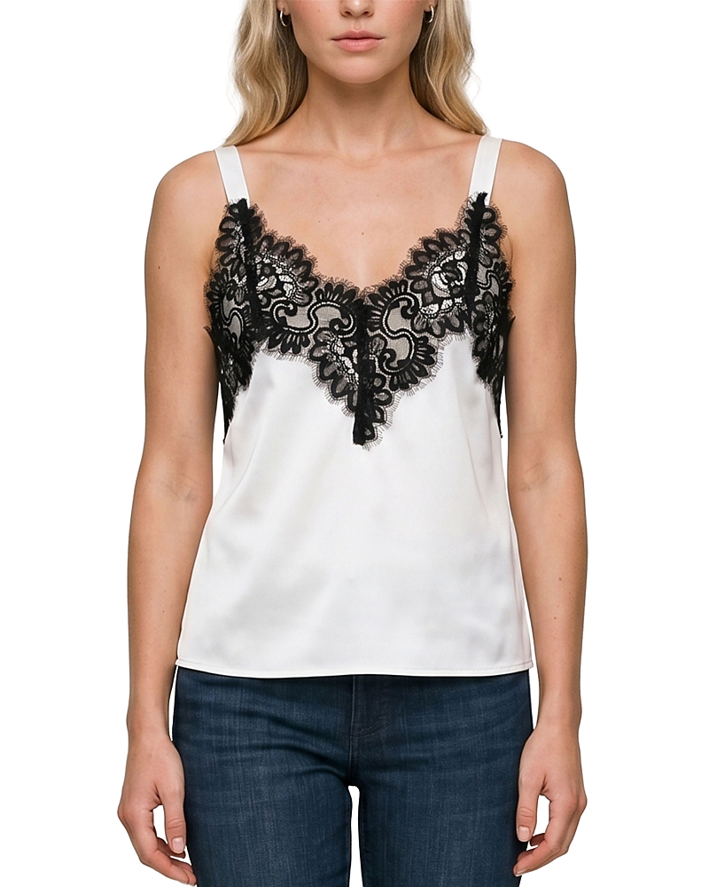 Liverpool Los Angeles Lace Trim Sleeveless Top