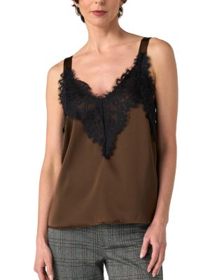 Lace Trim Sleeveless Top