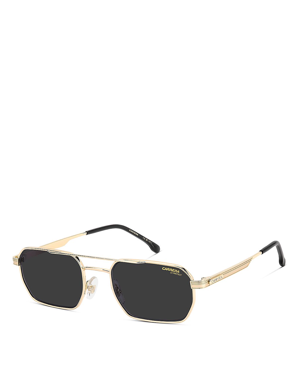 Carrera Rectangular Double Bridge Sunglasses, 54mm