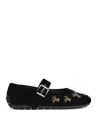 Women's Embellished Mary Jane Ballerina Flats