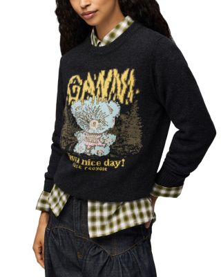 Forest Teddy Crewneck Sweater 