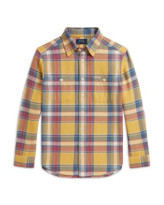 Boys' Plaid Cotton Flannel Workshirt - Little Kid, Big Kid