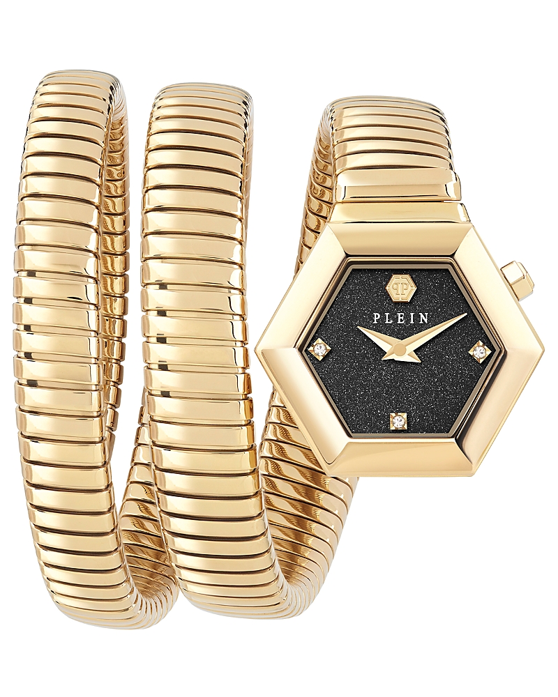 Philipp Plein $nake Hexagon Crystal Watch, 24mm