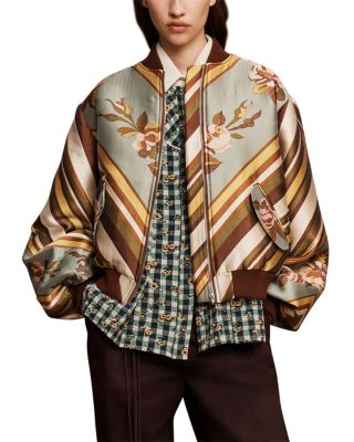 La Rosa Jacquard Bomber Jacket