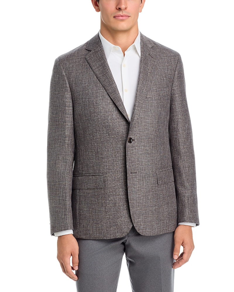 The Men's Store at Bloomingdale's Classic Melange Hopsack Solid Wool Jacket