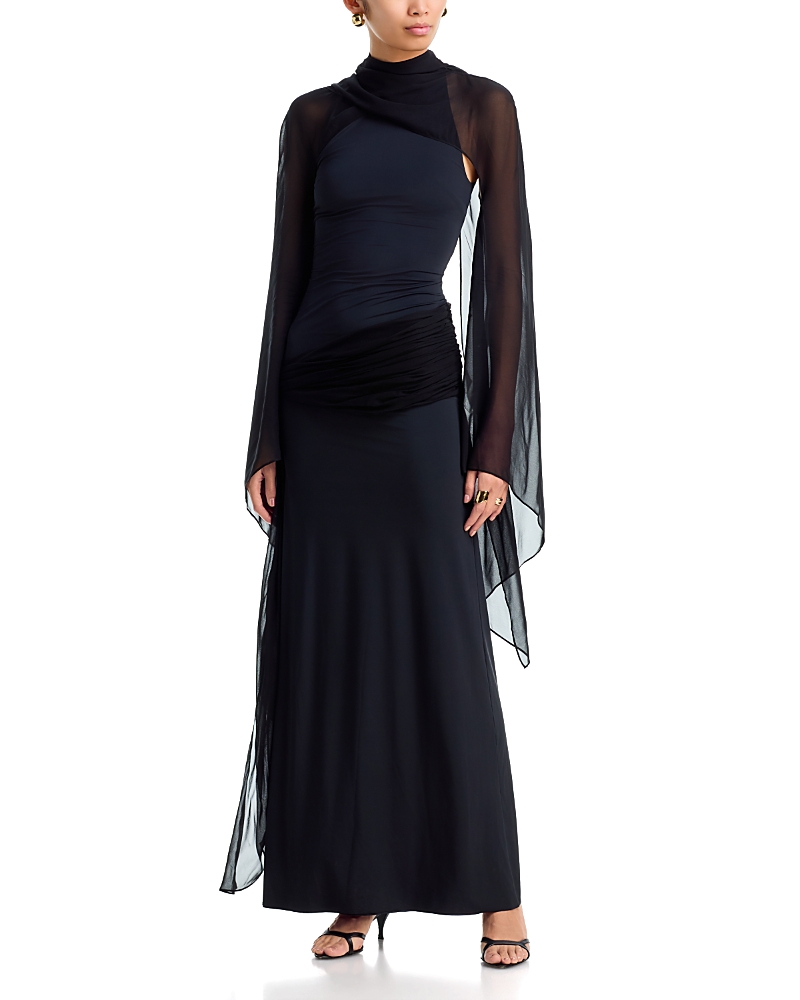 De La Vali Sabela Detachable Bolero Column Dress