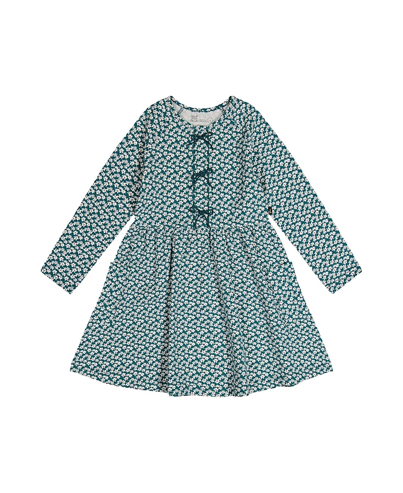 Deux par Deux Girls' Organic Cotton Strawberry Soft Pocket Dress - Big Kid
