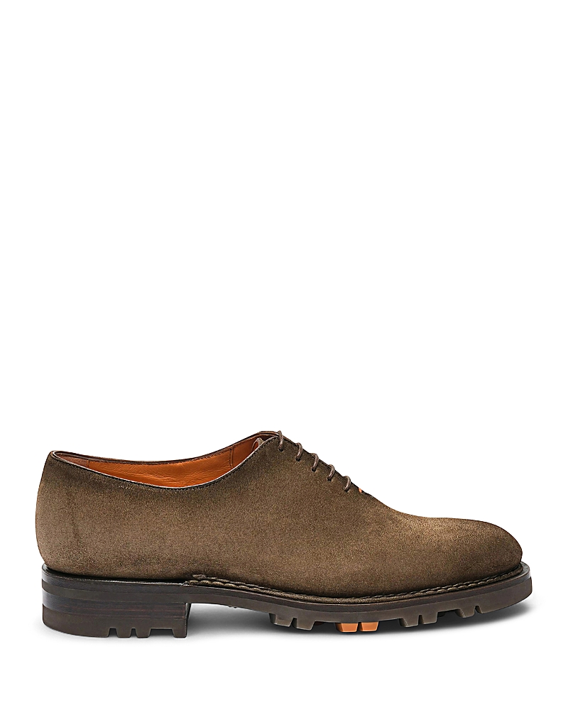 Santoni Men's Suede Oxford Shoes