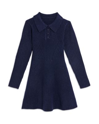 Girls' Poppaea Long Sleeved Sweater Dress, Big Kid - Exclusive