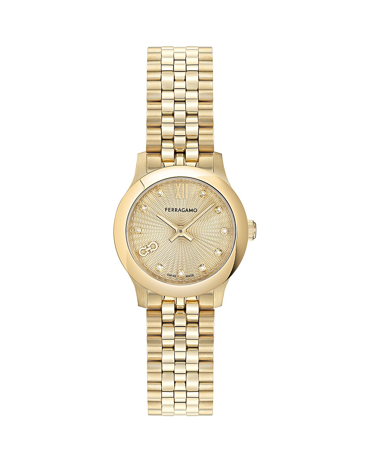 Ferragamo Duo Mini Diamond Watch, 25mm