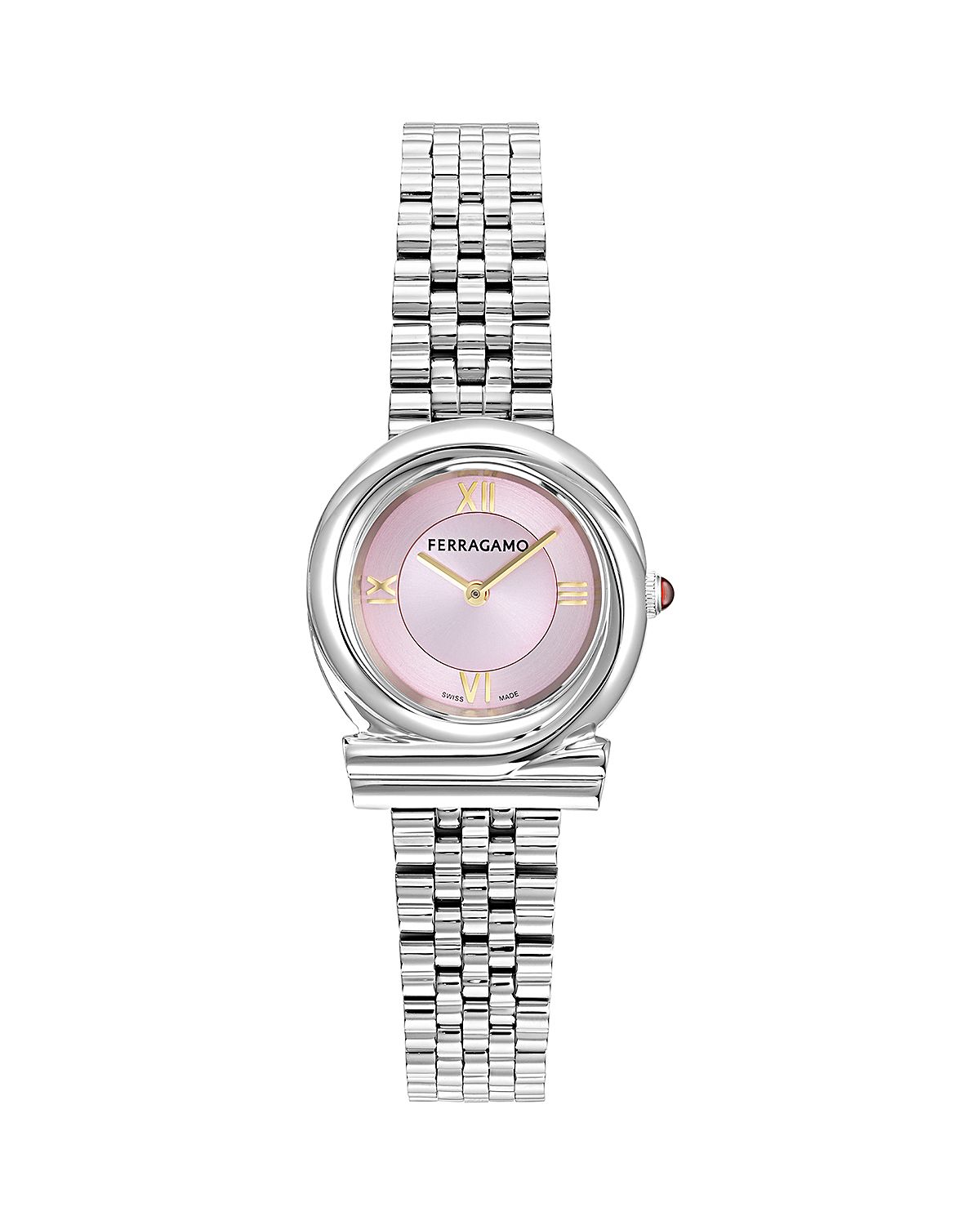 Ferragamo Gancini Twisted Bracelet Watch, 28mm