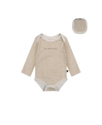 Boys' Organic Cotton Stripe Snap Envelope Romper - Baby