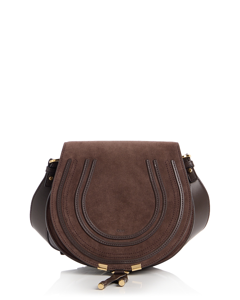 Chloe Marcie Suede Saddle Bag