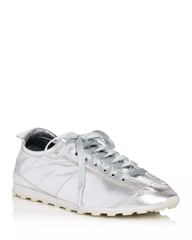 Jacquemus Women's The Tennis Metallic Leather Sneakers