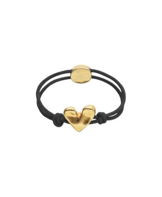 Unode50 Elastic Thread Bracelet with Gold-Plated Heart