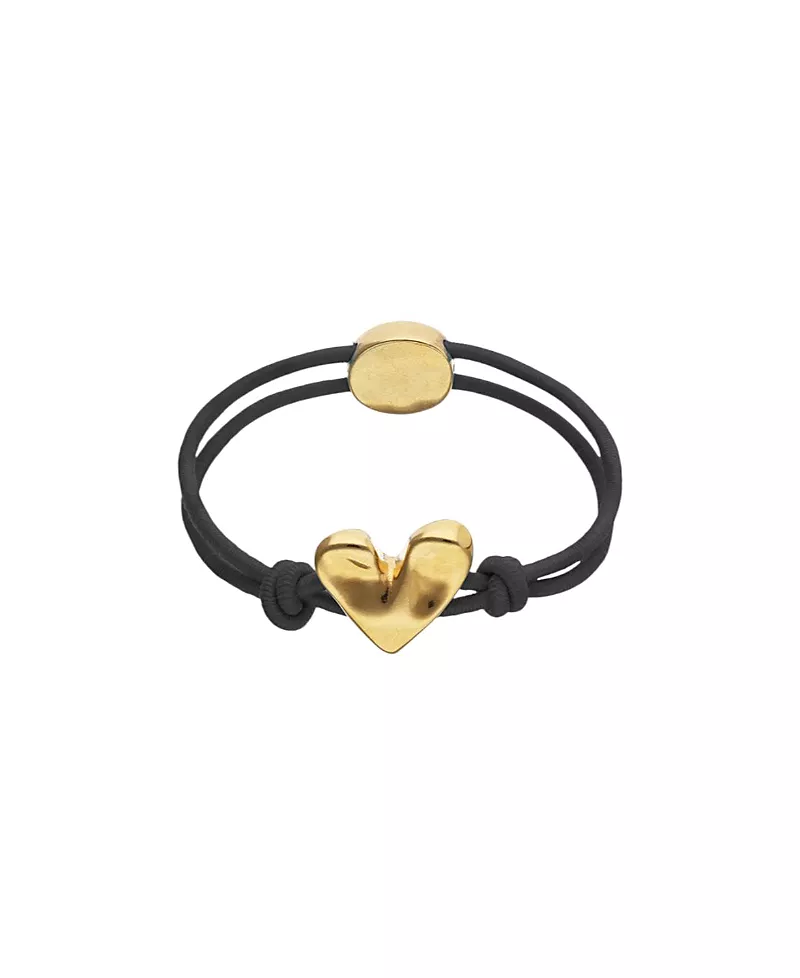 UNOde50 Elastic Thread Bracelet with Gold-Plated Heart