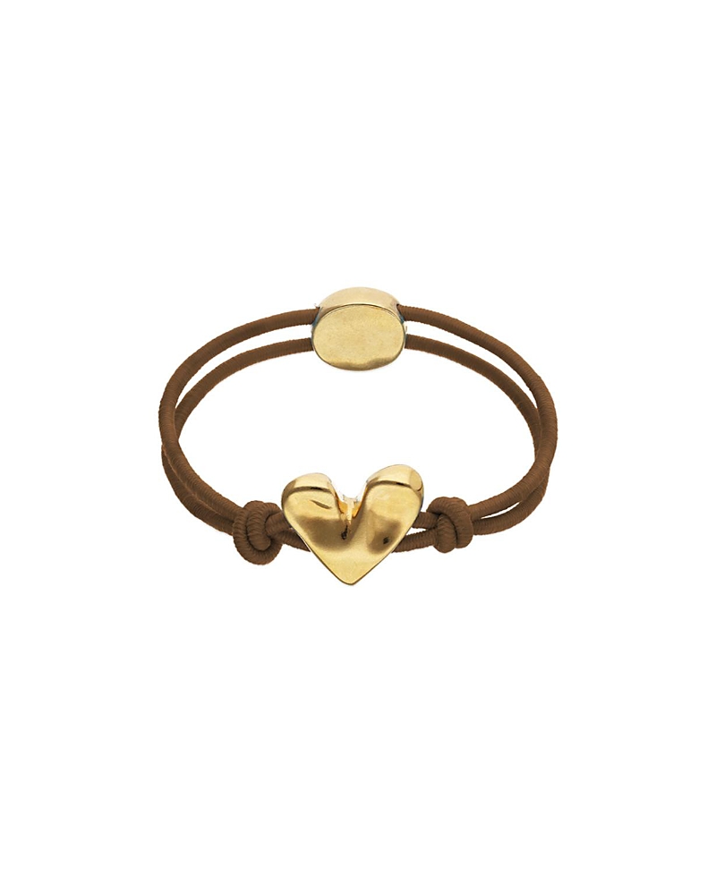 UNOde50 Elastic Thread Bracelet with Gold-Plated Heart