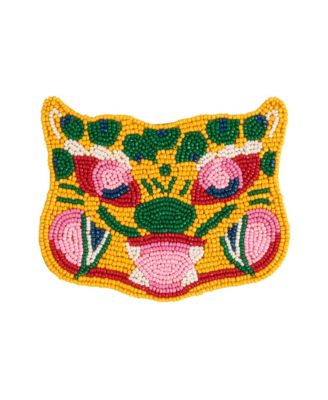 Dadri Beaded Coaster, 4" x 3"