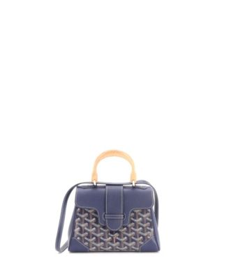  Mini Saigon Top Handle Bag Coated Canvas with Leather