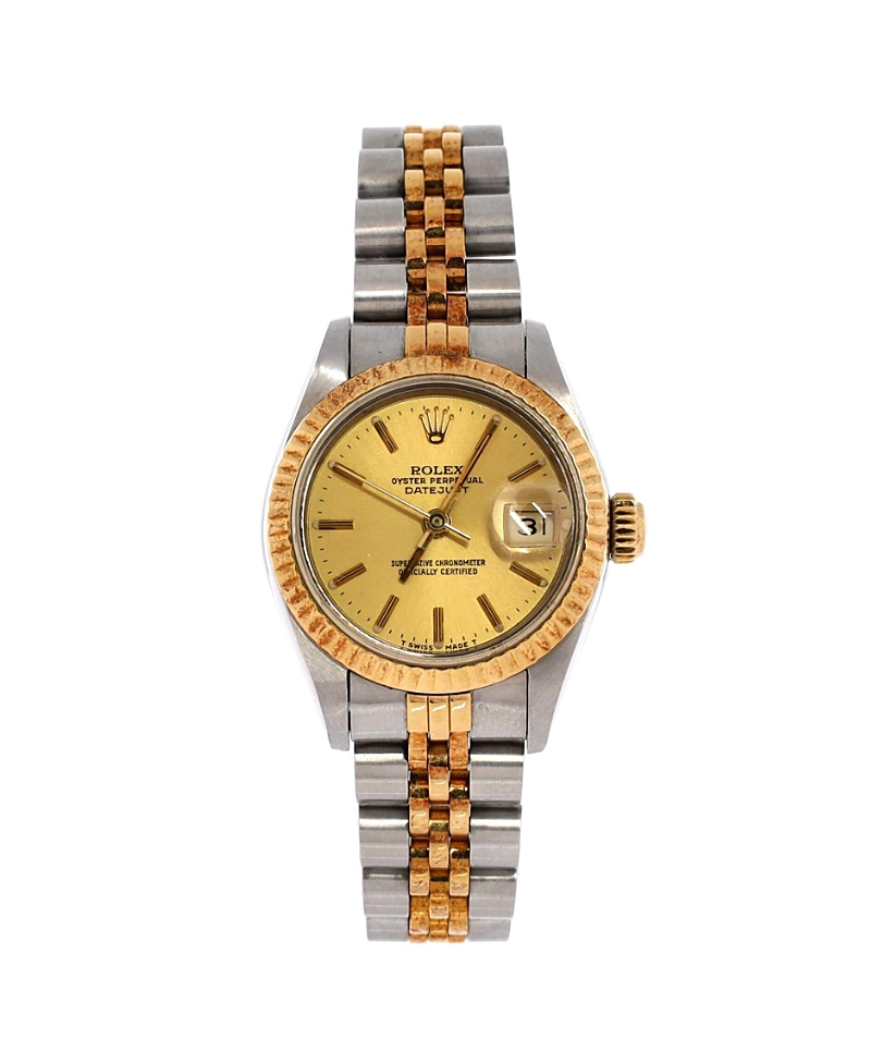 Pre-Owned Rolex Oyster Perpetual Datejust Automatic Watch in Stainless Steel and Gold 26mm