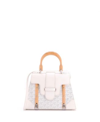  PM Saigon Top Handle Bag Coated Canvas with Leather
