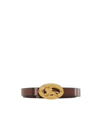  Thin Reversible Check Knight Stamp Belt