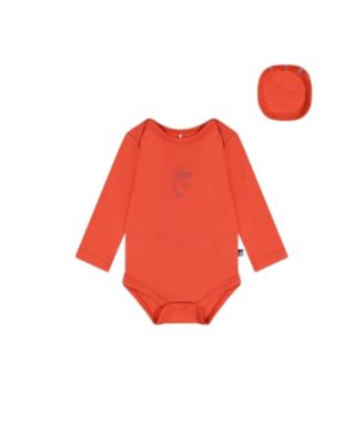 Boys' Organic Cotton Plane Detail Envelope Neck Romper - Baby