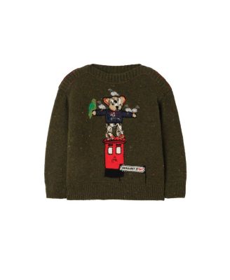 Boys' Postbox Bear Wool Cashmere Sweater - Little Kid, Big Kid