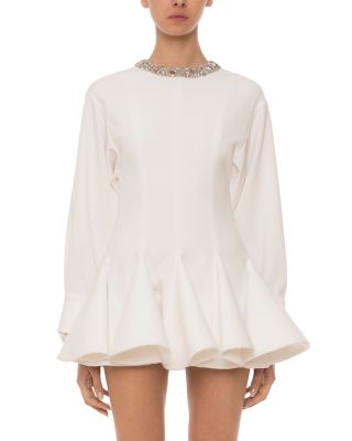 Embellished Flared Mini Dress