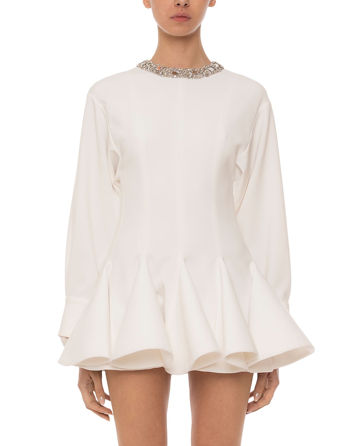 DES_PHEMMES Embellished Flared Mini Dress