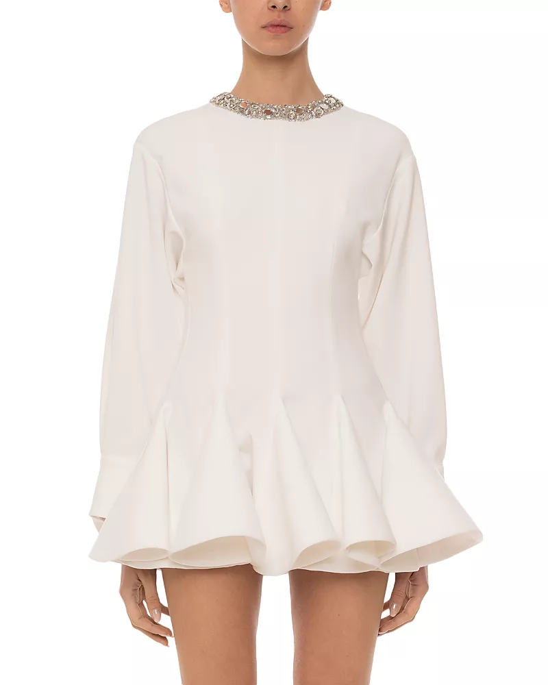 DES_PHEMMES Embellished Flared Mini Dress