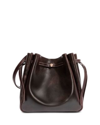 Romy Large Distressed Leather Shoulder Bag