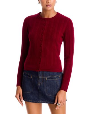 Rhodes Wool Crewneck Cardigan Sweater