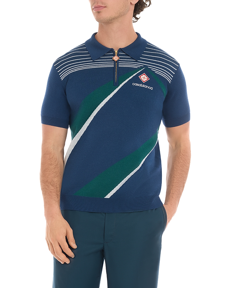 Casablanca Pyramid Jacquard Polo Shirt