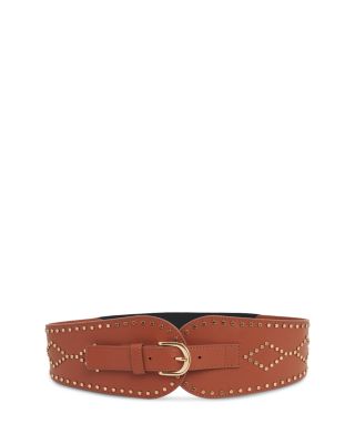 Women's Olympe Studded Leather Waist Belt