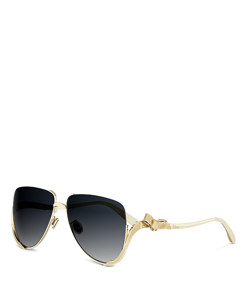 Dior Bow Pilot Sunglasses, 58mm