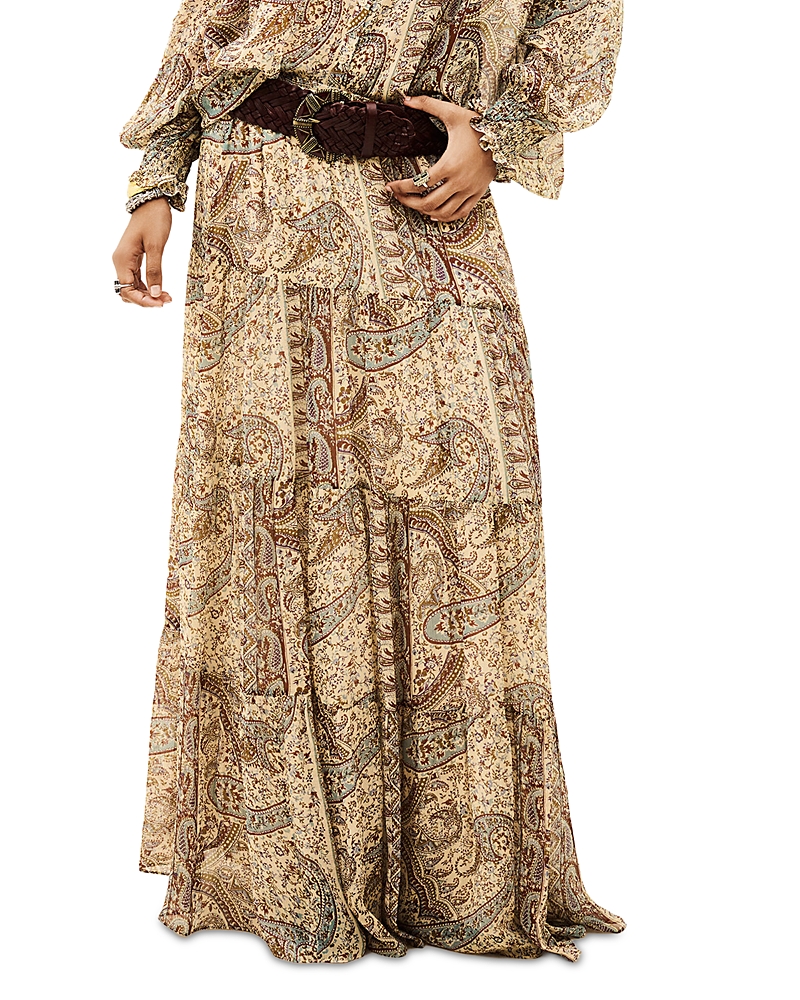 ba & sh Cali Printed Maxi Skirt