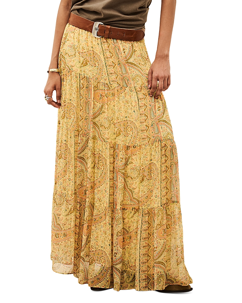 Ba & sh Cali Printed Maxi Skirt