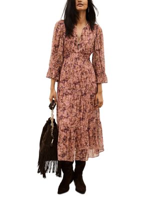 Aema Printed Midi Dress