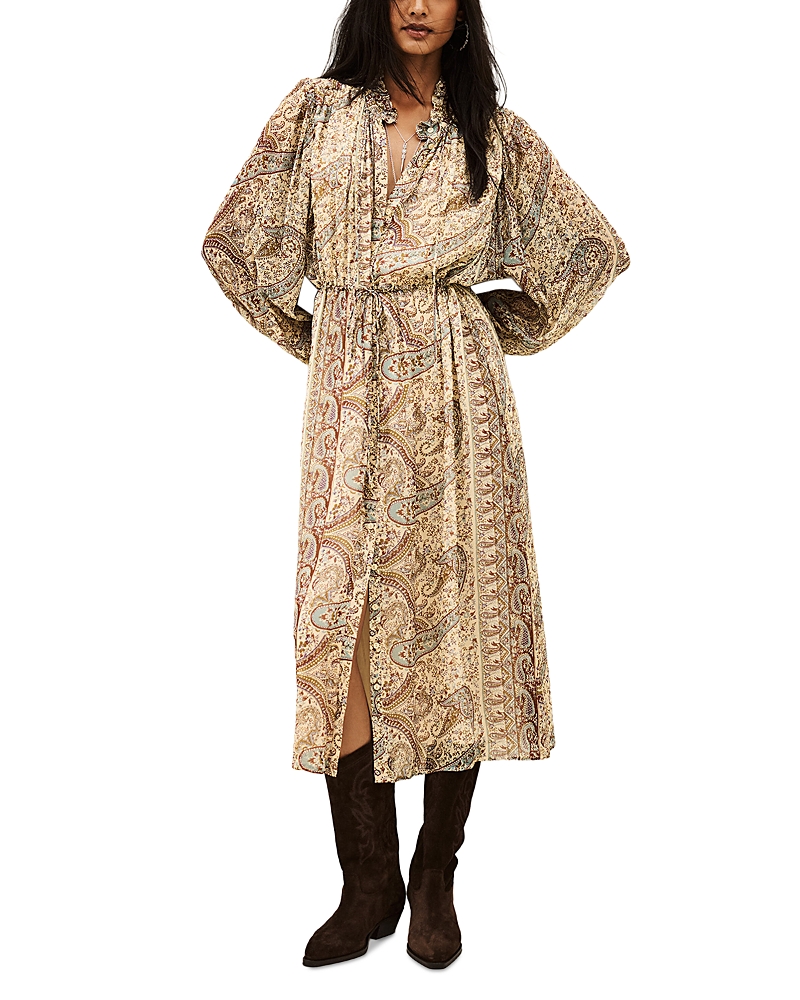 ba & sh Ciahara Printed Midi Dress